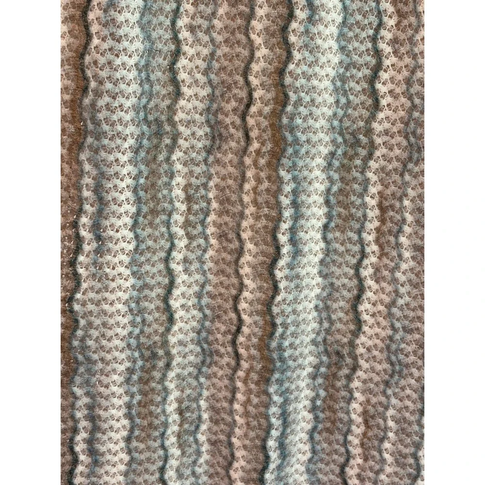 Skies Are Blue Sleeveless Mock Neck Bodycon Midi Dress Textured Knit Stripe XS